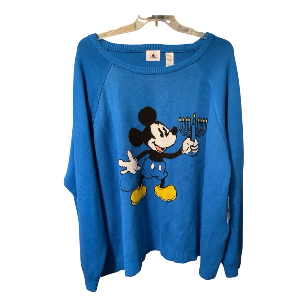 Disney Mickey Mouse Hanukkah/Menorah Sweater Men’s Size 3x NWT